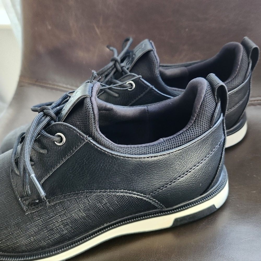 New Aldo Mens Black Oxford Dress Shoes 7.5 Sneakers Work Event Prom - Picture 3 of 7